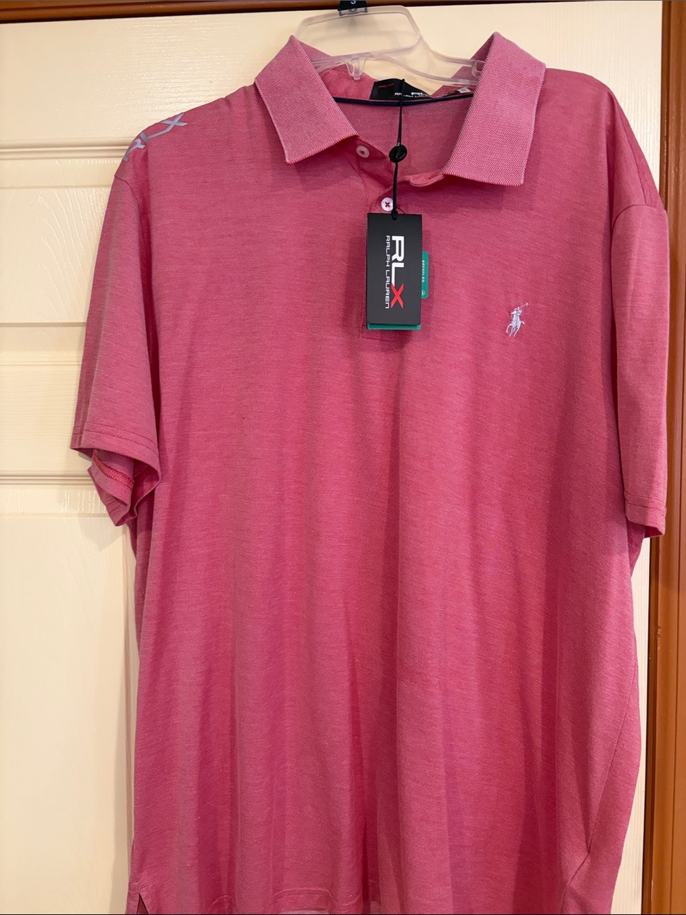 Polo by Ralph Lauren RLX Men's Rose Pink Polo Shirt